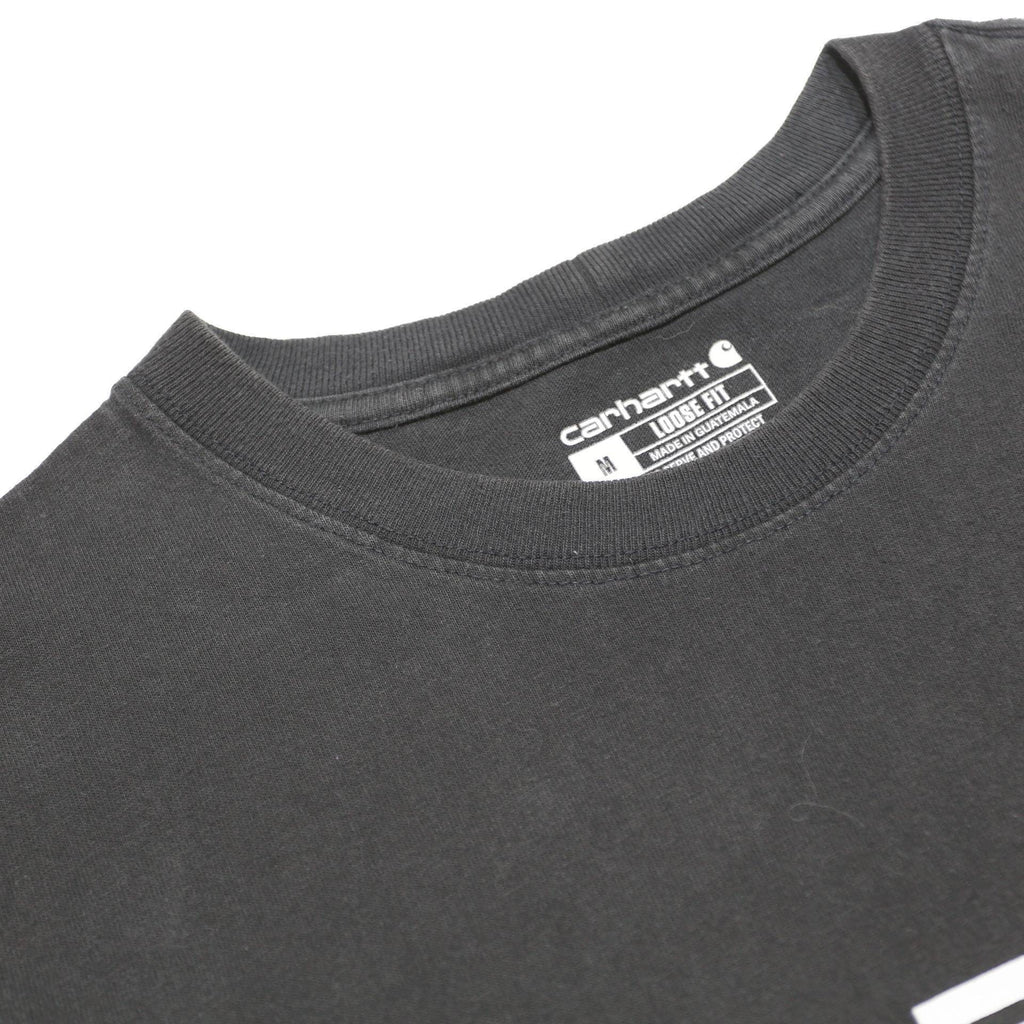CARHARTT Mens Black Logo Graphic T-Shirt M Short Sleeve Crew Neck Cotton