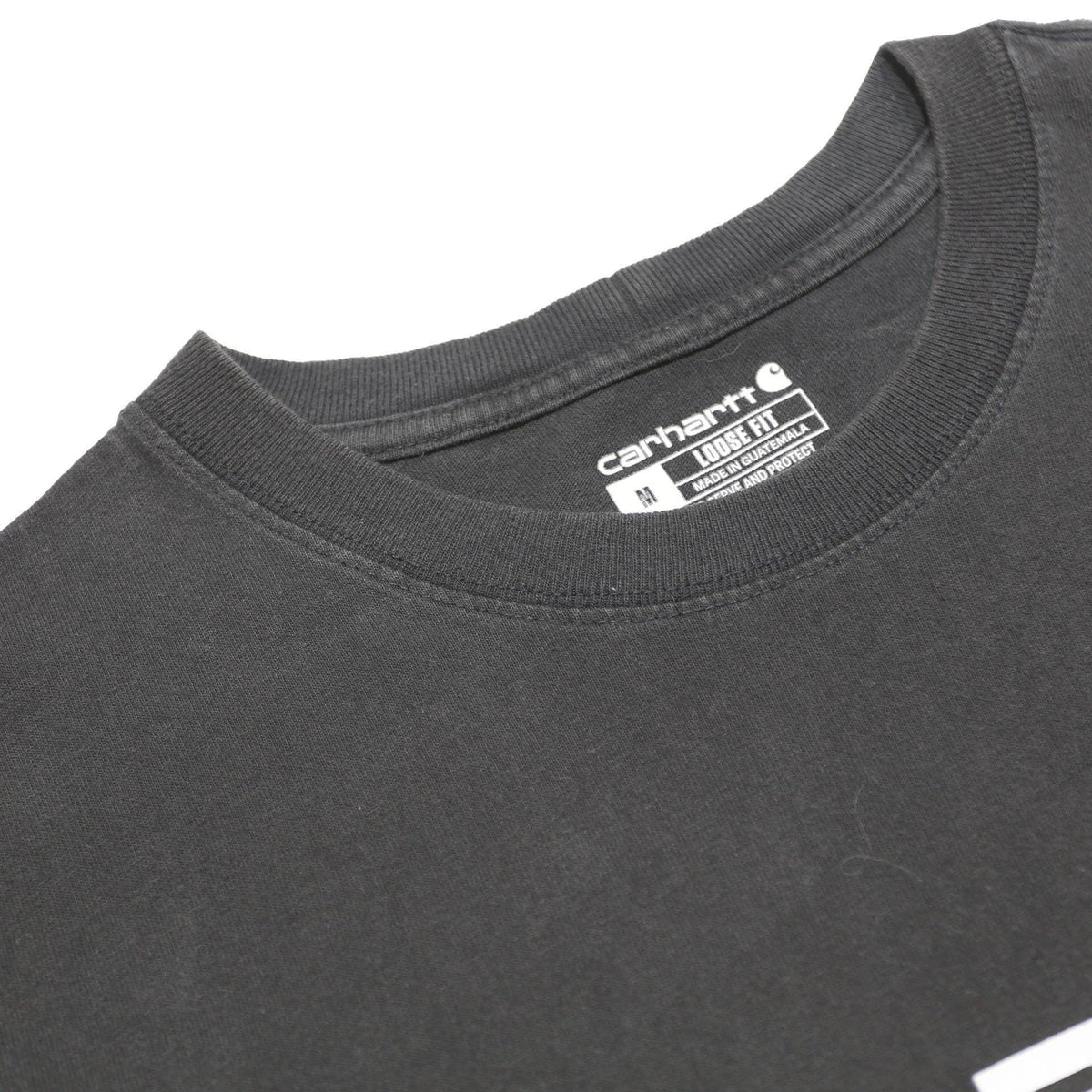 CARHARTT Mens Black Logo Graphic T-Shirt M Short Sleeve Crew Neck Cotton