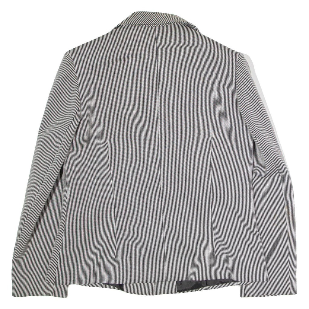 LEPTIR Womens Blazer Jacket Grey Pinstripe XS