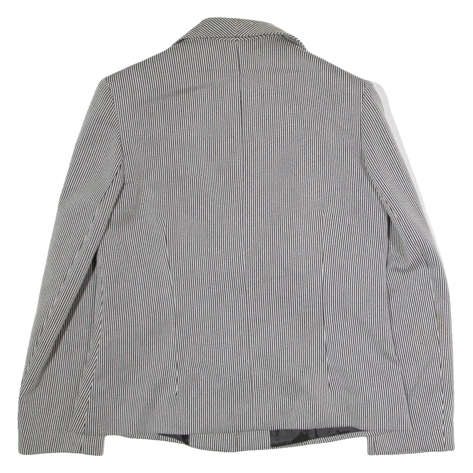LEPTIR Womens Blazer Jacket Grey Pinstripe XS