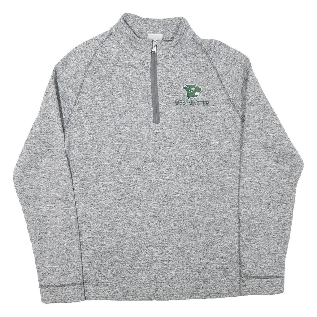 CHAMPION Mens Grey Plain Pullover Jumper Crew Neck Knit M Sportswear Activewear