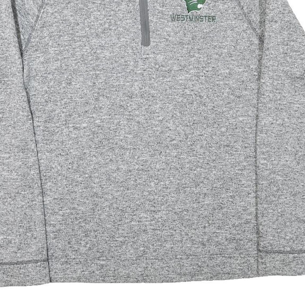 CHAMPION Mens Grey Plain Pullover Jumper Crew Neck Knit M Sportswear Activewear