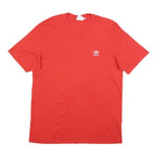 ADIDAS Mens Red Graphic T-Shirt L Short Sleeve Crew Neck Casual Wear