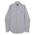 FRED PERRY Slim Fit Mens Shirt Brown Check Long Sleeve S