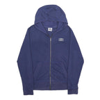 UMBRO Mens Blue Full Zip Hoodie S Cotton Blend Casual Sportswear