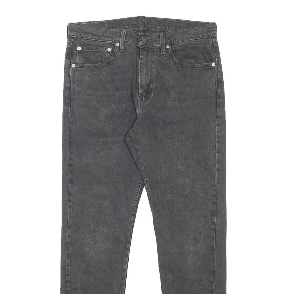 LEVI'S 515 Mens Jeans Black Slim Skinny Denim Medium W32 L32 Slim Fit Zip