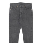 LEVI'S 515 Mens Jeans Black Slim Skinny Denim Medium W32 L32 Slim Fit Zip