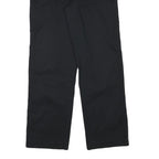DICKIES Mens Black Cotton Blend Regular Fit Straight Leg Trousers W30 L31