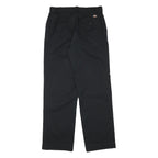 DICKIES Mens Black Cotton Blend Regular Fit Straight Leg Trousers W30 L31