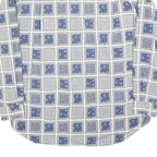 PETER HADLEY Mens Blue & White Patterned Cotton Blend Shirt L Casual Long Sleeve