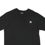 CARHARTT Mens Black T-Shirt XL Short Sleeve Crew Neck Pocket Logo