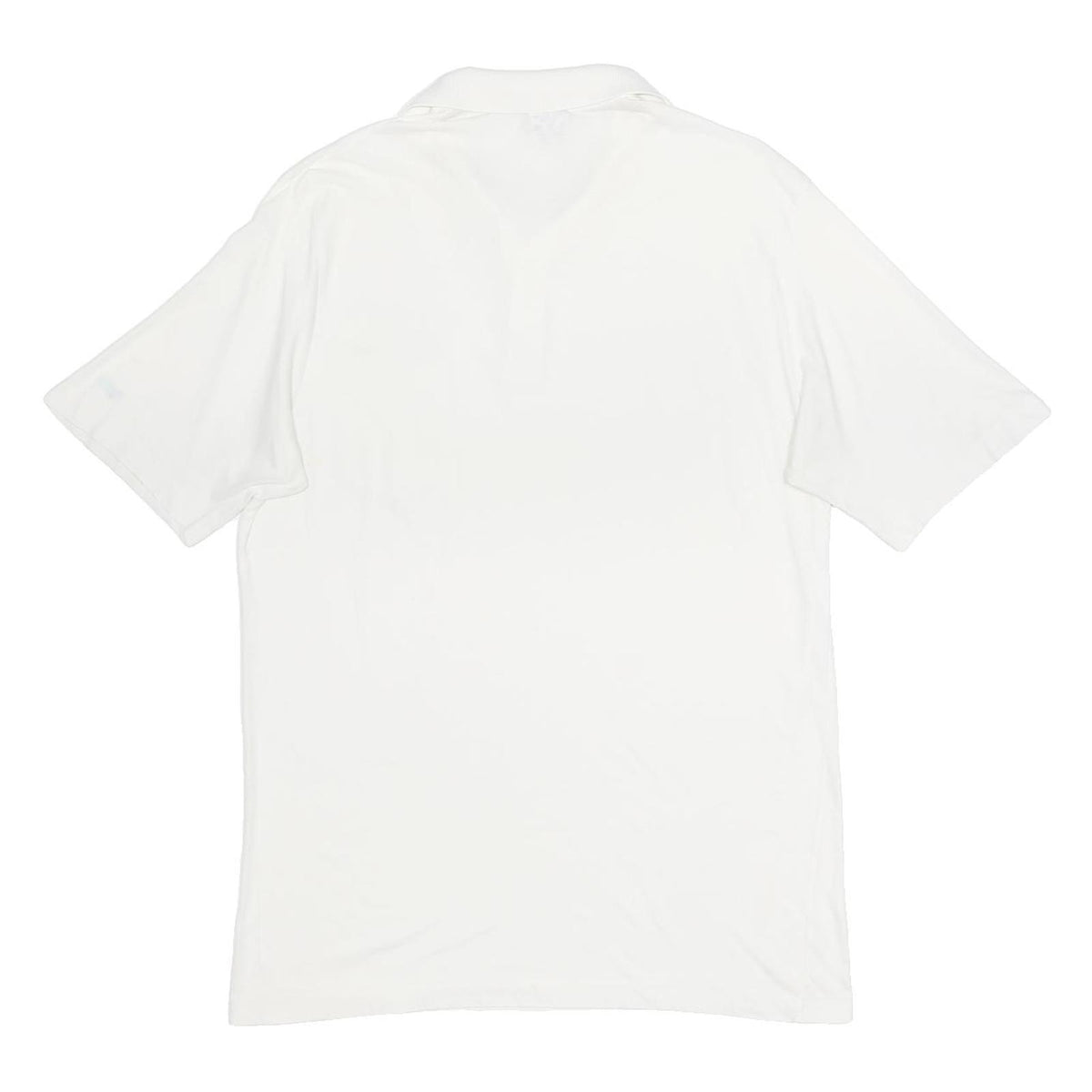 PUMA Mens White Short Sleeve Plain Polo Shirt XL Cotton Blend Casual