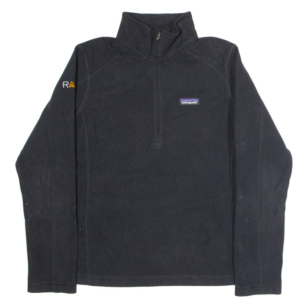 PATAGONIA Womens Fleece Black 1/2 Zip L