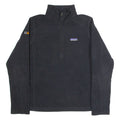 PATAGONIA Womens Fleece Black 1/2 Zip L