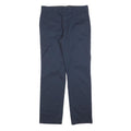 DICKIES Mens Navy Regular Fit Straight Trousers Cotton Blend W32 L30 Workwear