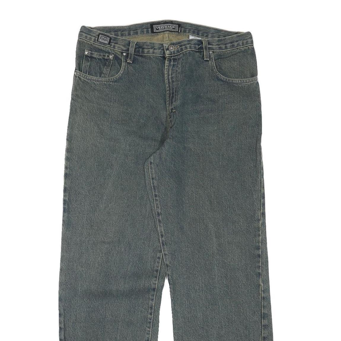 VERSACE JEANS COUTURE Mens Jeans Blue Regular Straight Denim Light W35 L31