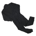 EDDIE BAUER Womens Black Dungarees Regular Fit Polyester Blend S W28 L29 Belted