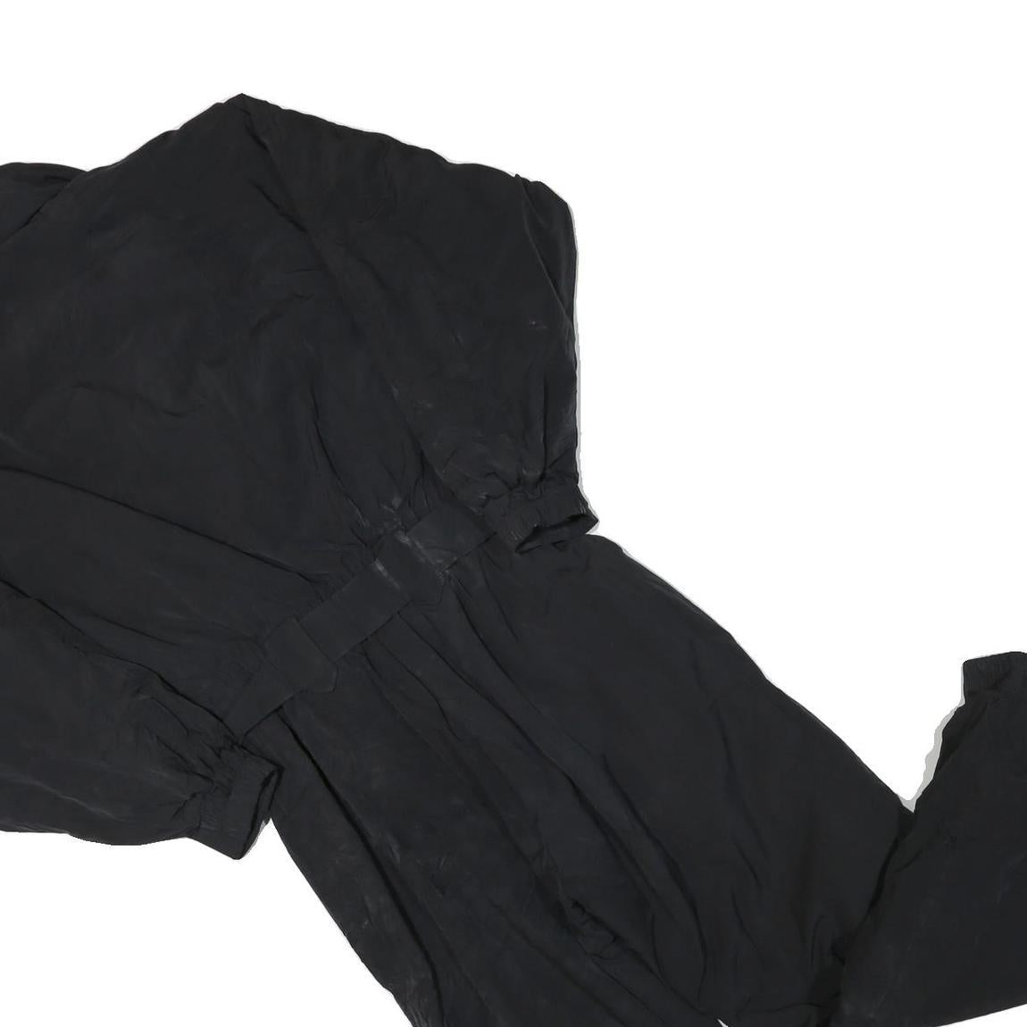 EDDIE BAUER Womens Black Dungarees Regular Fit Polyester Blend S W28 L29 Belted