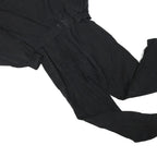 EDDIE BAUER Womens Black Dungarees Regular Fit Polyester Blend S W28 L29 Belted