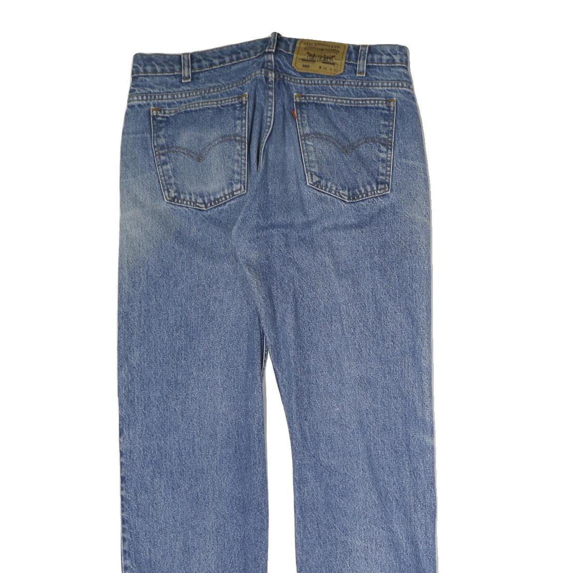 LEVI'S 505 Mens Jeans Blue Regular Straight Denim Medium W34 L31 Classic Style