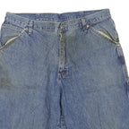 WRANGLER Mens Denim Blue Casual Shorts L W36 Cotton Blend Relaxed Fit Workwear