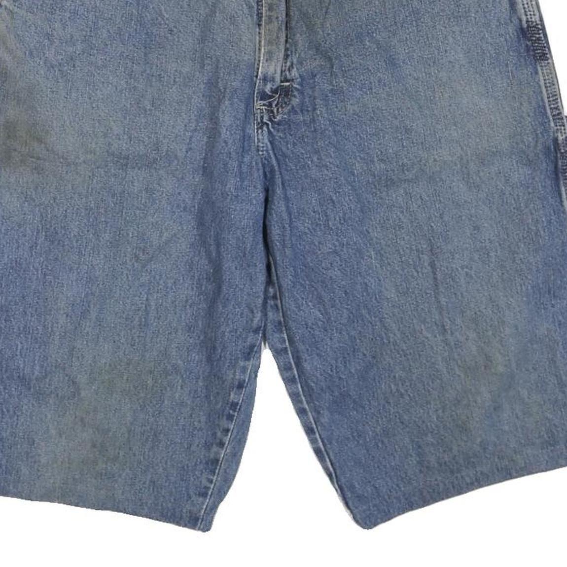 WRANGLER Mens Denim Blue Casual Shorts L W36 Cotton Blend Relaxed Fit Workwear