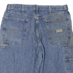 WRANGLER Mens Denim Blue Casual Shorts L W36 Cotton Blend Relaxed Fit Workwear
