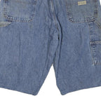 WRANGLER Mens Denim Blue Casual Shorts L W36 Cotton Blend Relaxed Fit Workwear