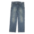 DIESEL Mens Jeans Blue Regular Straight Denim Medium W30 L30 Classic Zip Pocket