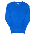 REISS Womens Jumper Blue Tight Knit 3/4 Sleeve M