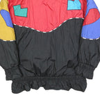 OTELLO PELLE Womens Red Black Multi Colourblock Zip Polyester Blend Jacket L