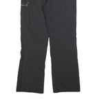 Womens Black Regular Fit Straight Leg Trousers W30 L30 Polyester Blend Zip