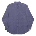 GUESS JEANS Mens Blue Check Shirt L Cotton Button Collar Long Sleeve Casual