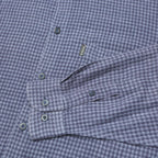 GUESS JEANS Mens Blue Check Shirt L Cotton Button Collar Long Sleeve Casual