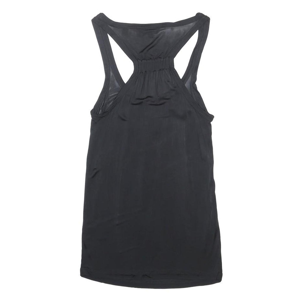 TED BAKER Womens Black Racer Back Vest Sleeveless S Viscose Comfortable