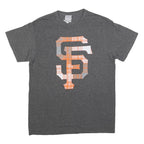MLB Mens Grey Orange San Francisco Graphic T-Shirt M Short Sleeve Crew Neck
