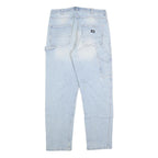 DICKIES Mens Light Blue Regular Fit Straight Denim Jeans W30 L28 Workwear Style