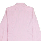 RALPH LAUREN SPORT Mens Pink & White Striped Cotton Shirt M Casual Classic