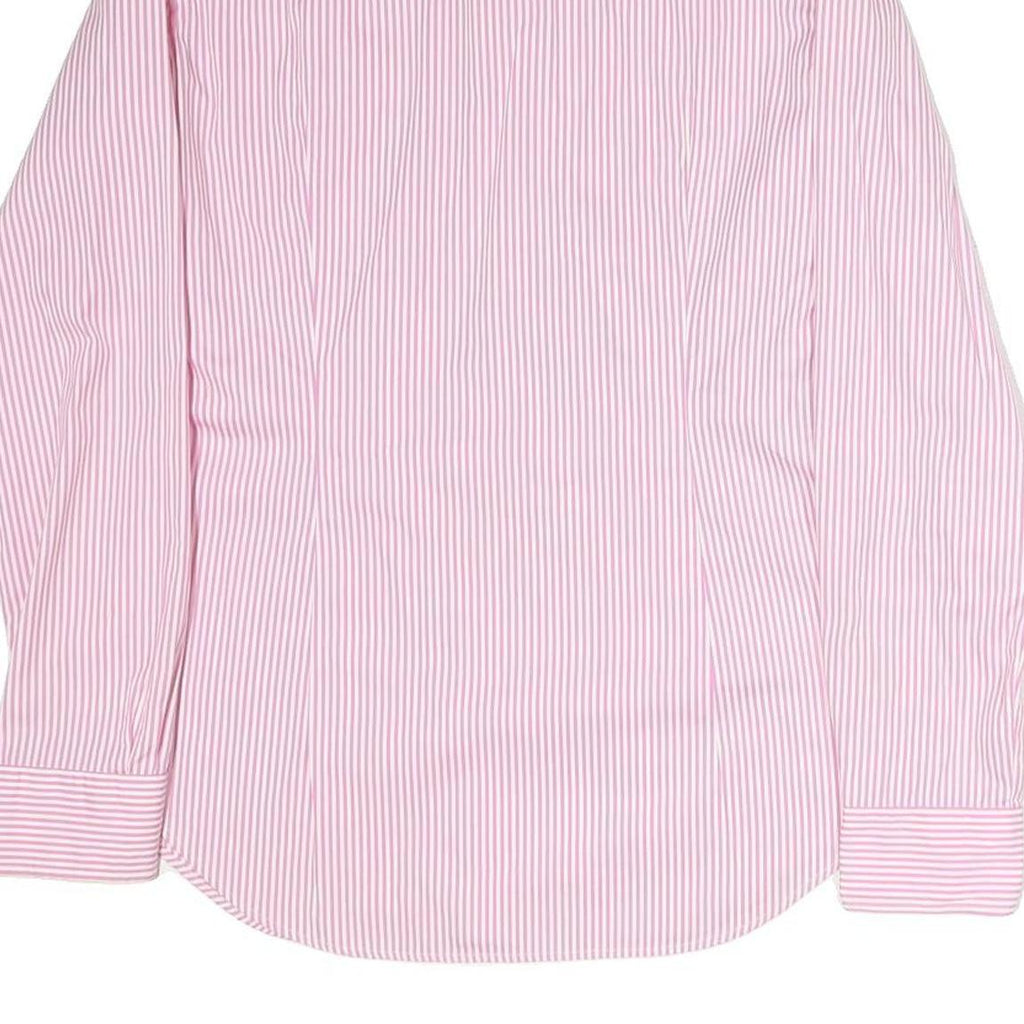 RALPH LAUREN SPORT Mens Pink & White Striped Cotton Shirt M Casual Classic