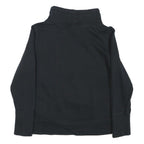 PUMA Womens Black Cotton Blend Crew Neck Sweatshirt M Logo Print