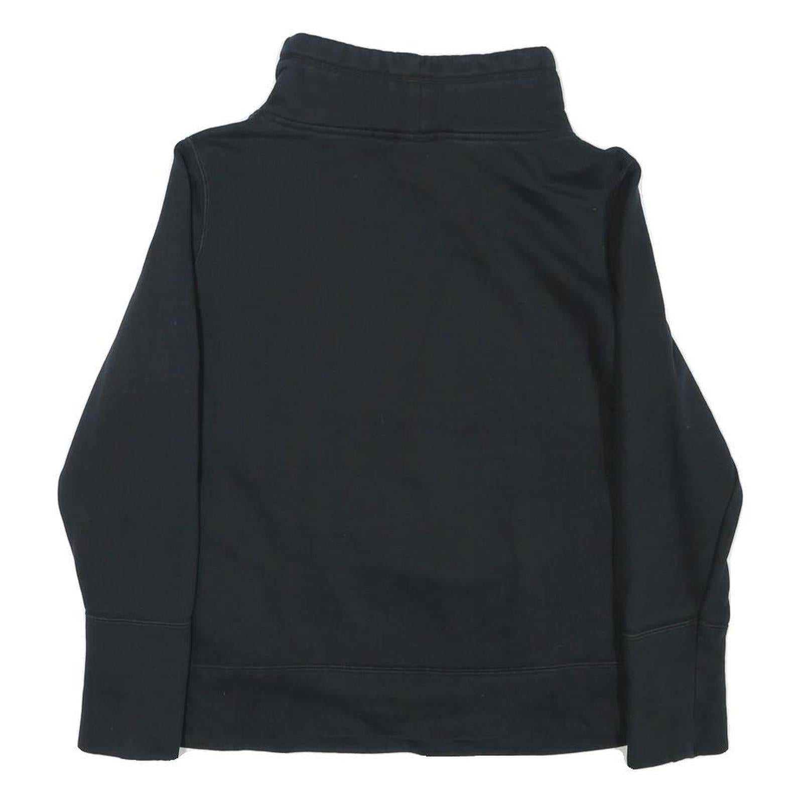 PUMA Womens Black Cotton Blend Crew Neck Sweatshirt M Logo Print