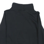 PUMA Womens Black Cotton Blend Crew Neck Sweatshirt M Logo Print