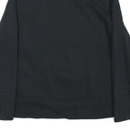 PUMA Womens Black Cotton Blend Crew Neck Sweatshirt M Logo Print