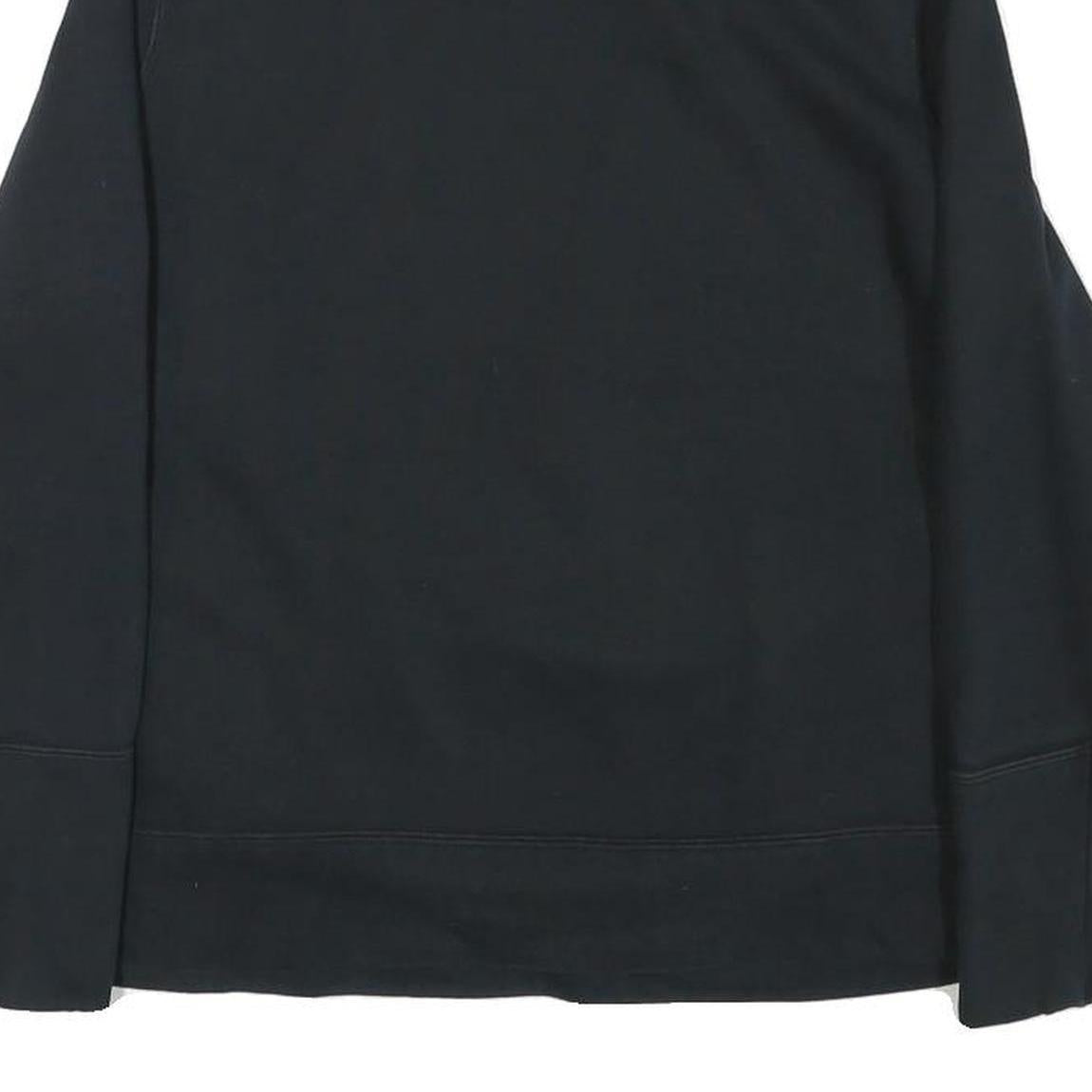 PUMA Womens Black Cotton Blend Crew Neck Sweatshirt M Logo Print