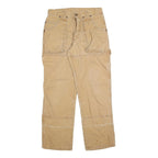 DICKIES Mens Regular Fit Beige Cotton Blend Workwear Jeans W30 L30 Zip Pockets