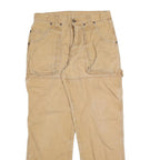 DICKIES Mens Regular Fit Beige Cotton Blend Workwear Jeans W30 L30 Zip Pockets