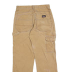DICKIES Mens Regular Fit Beige Cotton Blend Workwear Jeans W30 L30 Zip Pockets
