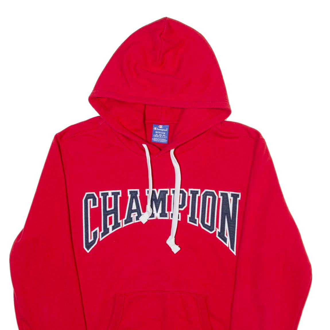 CHAMPION Mens Red Hoodie M