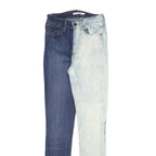 LEVI'S Womens Slim Fit Skinny Denim Jeans Blue & Cream Cotton Blend W22 L29