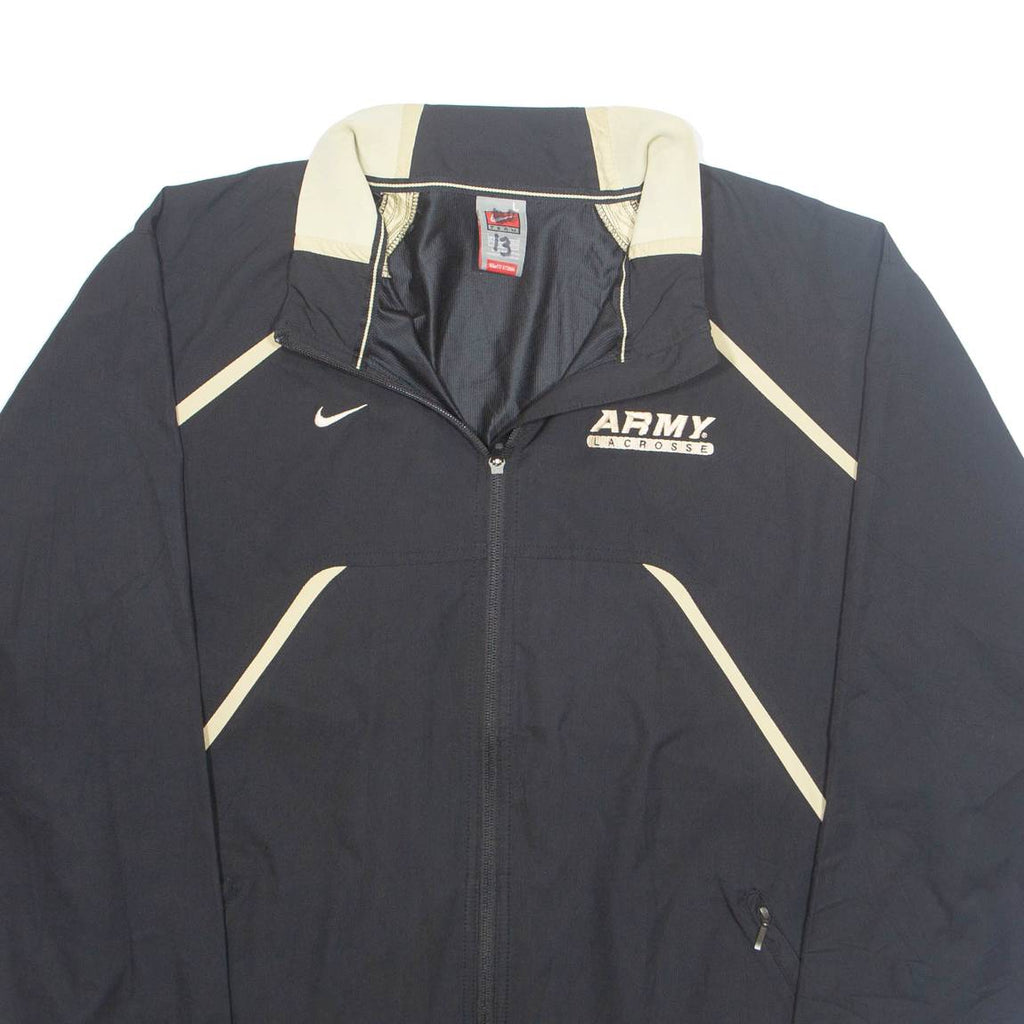 NIKE Army Lacrosse Mesh Lined Mens Track Jacket Black L